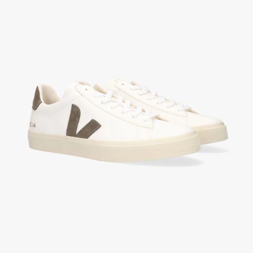 Veja lage sneakers campo - Wit/Groen